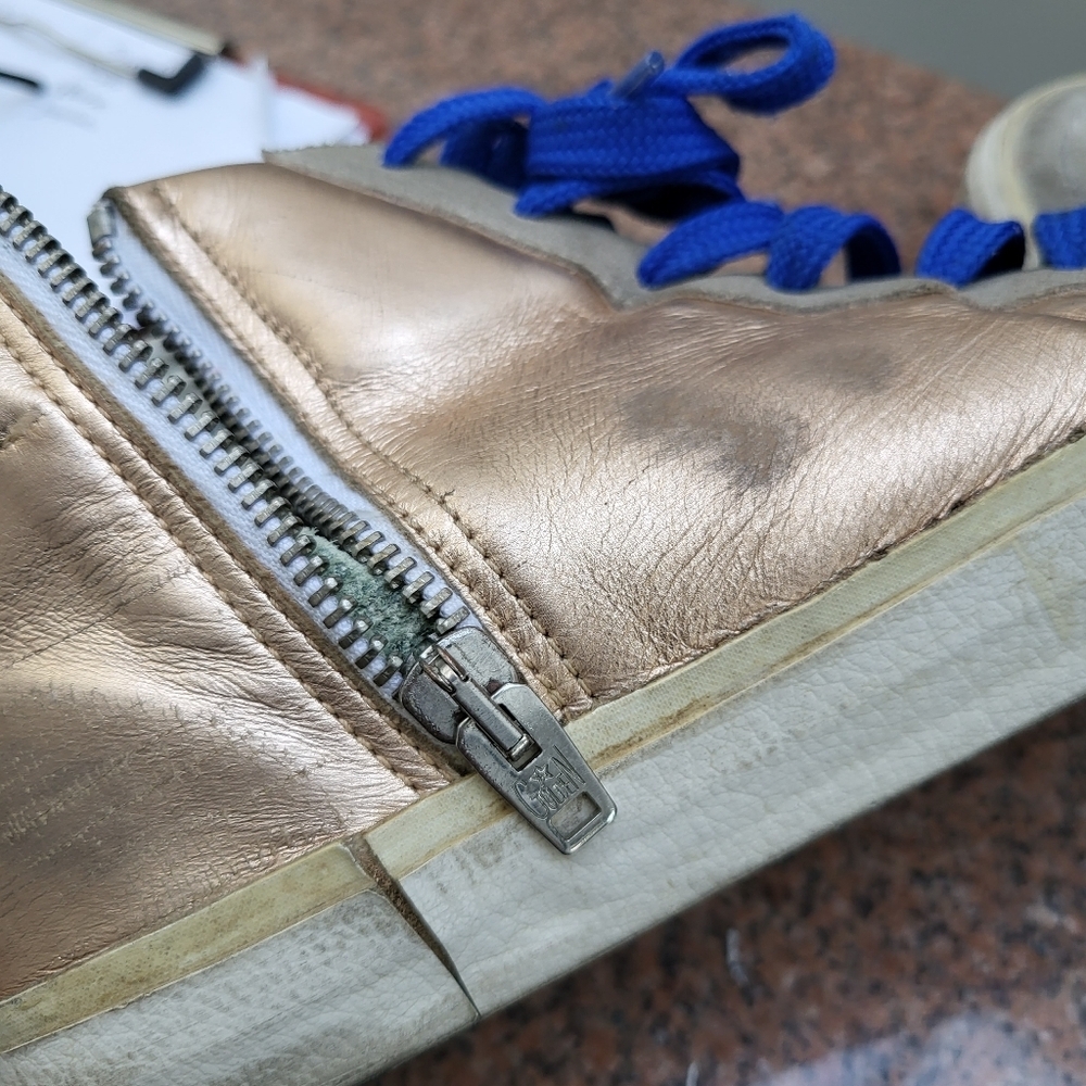 Golden Goose High Top Trainers GGB Distressed leather - Picture 9 of 9